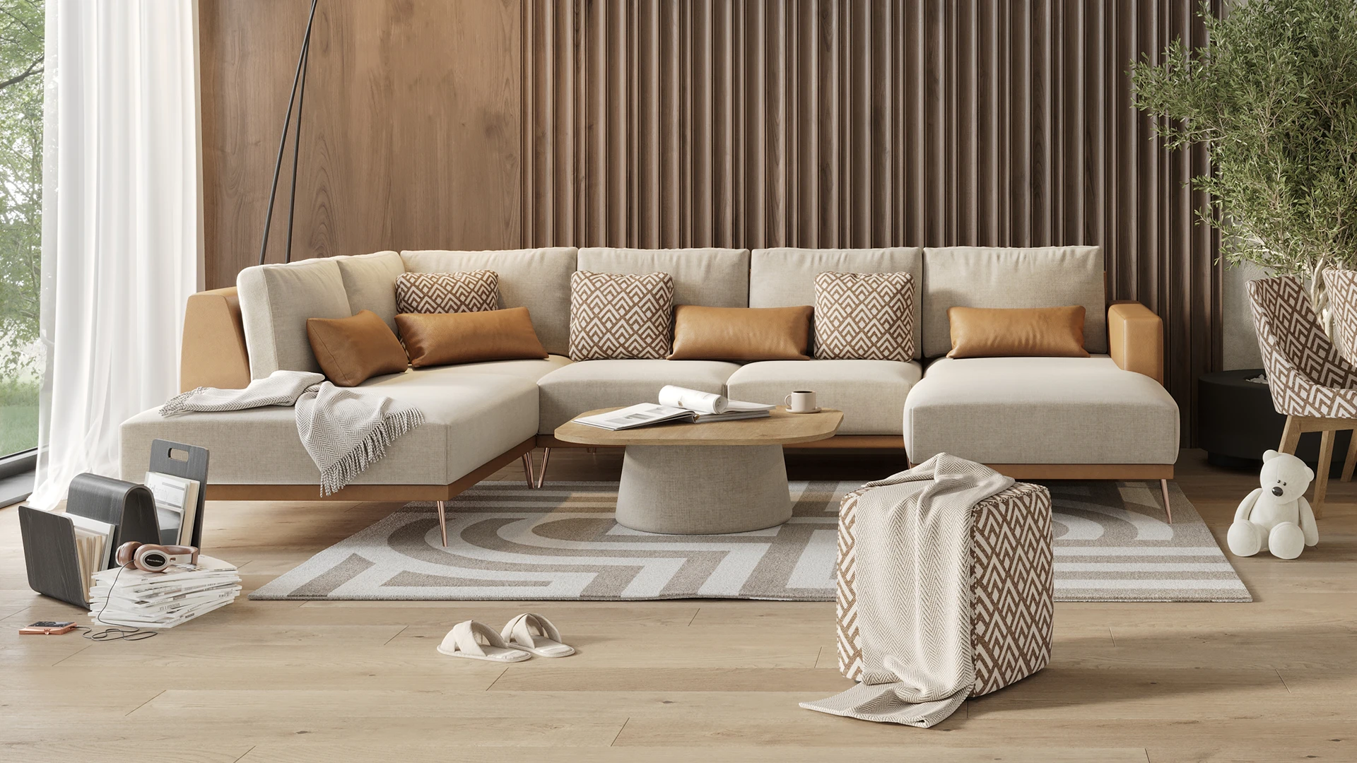 Sedačka Ancona - pestrá elegancia - Pohodlie Phase