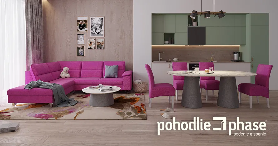 Magenta mánia - oživte svoj životný priestor cyklámenovou sedačkou