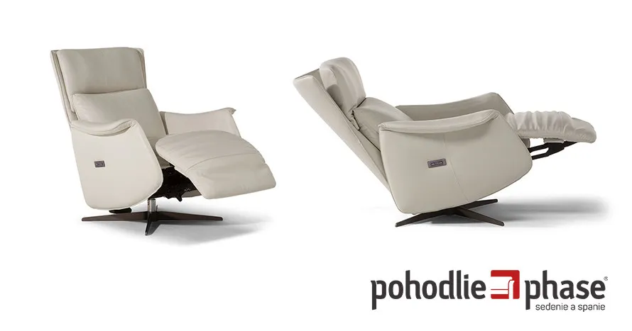 Elektricky polohovateľné kreslo UNTIL – relaxujte štýlovo