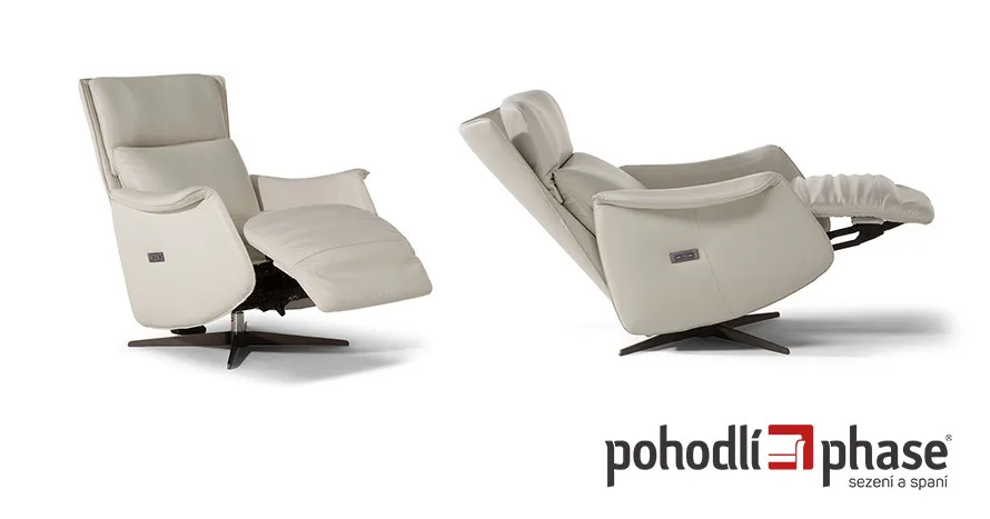 Elektricky polohovatelné křeslo UNTIL – relaxujte stylově