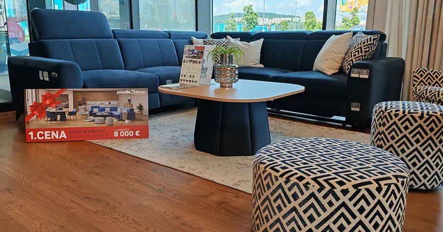 Losovanie súťaže "Navštívte predajňu Phase a vyhrajte kolekciu nábytku"