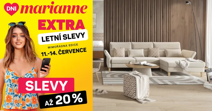 LETNÍ DNY MARIANNE JSOU TADY – SLEVA AŽ 20 %!