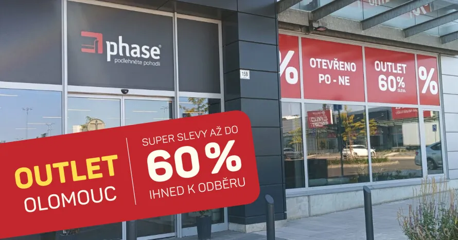 OUTLET PHASE OLOMOUC otevírá své brány – nakupte se slevami až 60 %!